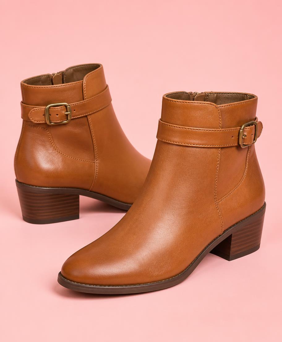 Bota Cano Curto Caramelo