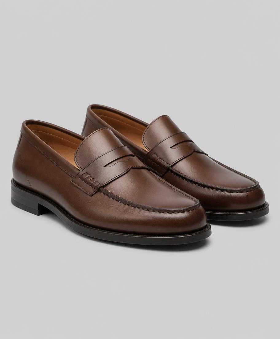 Mocassim de Couro Marrom